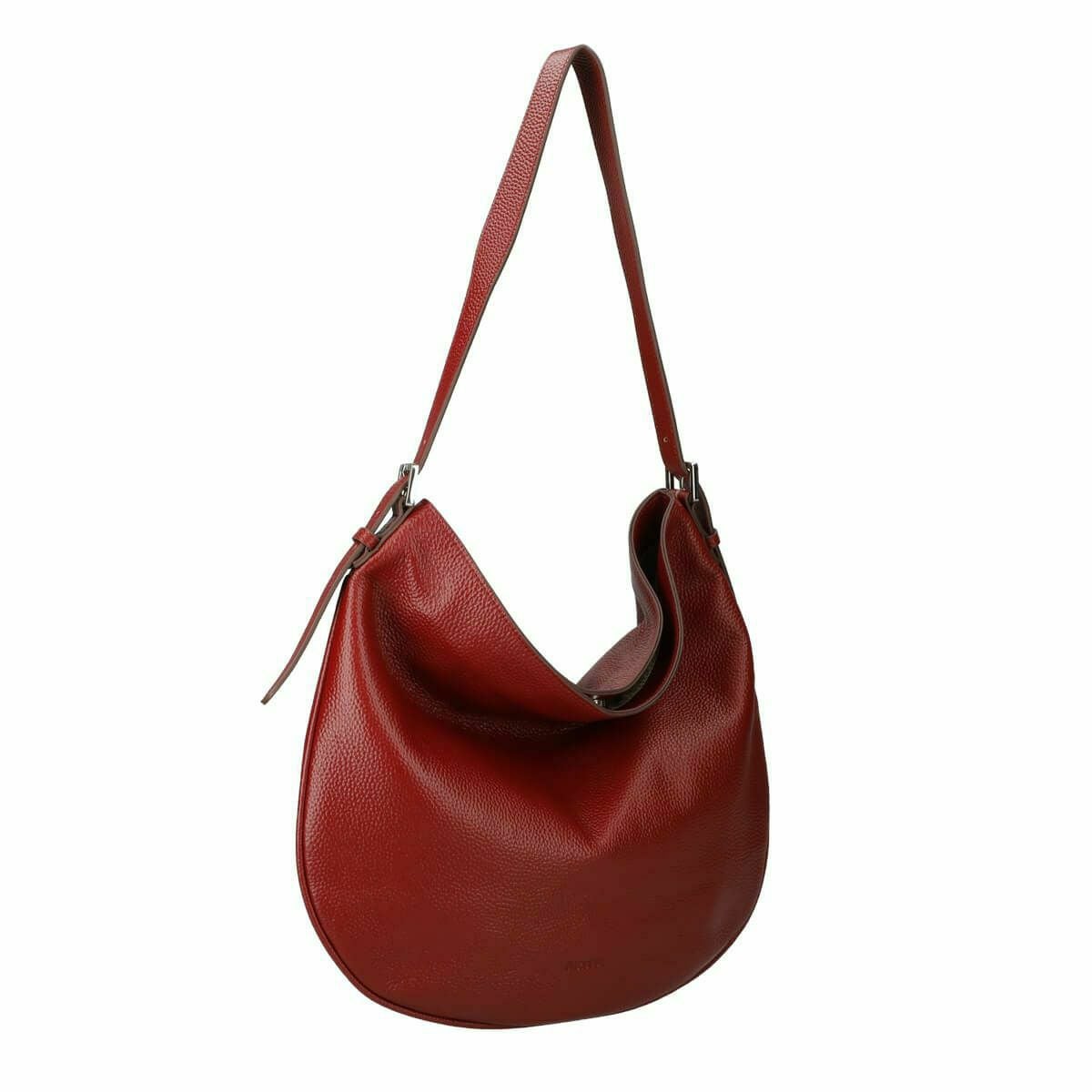 【アウトレット】レザーショルダーバッグ＜シュリンクレザーリコ＞＆スマホポーチセット