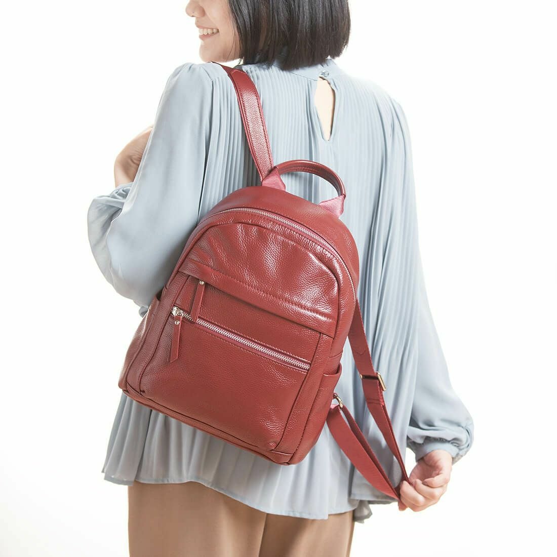 【アウトレット】レザーリュックサック