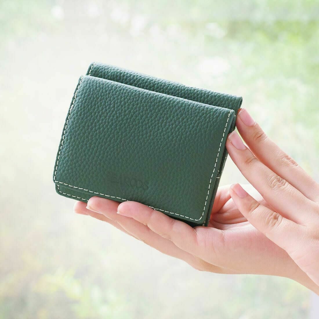 【アウトレット】シュリンクレザーミニウォレット