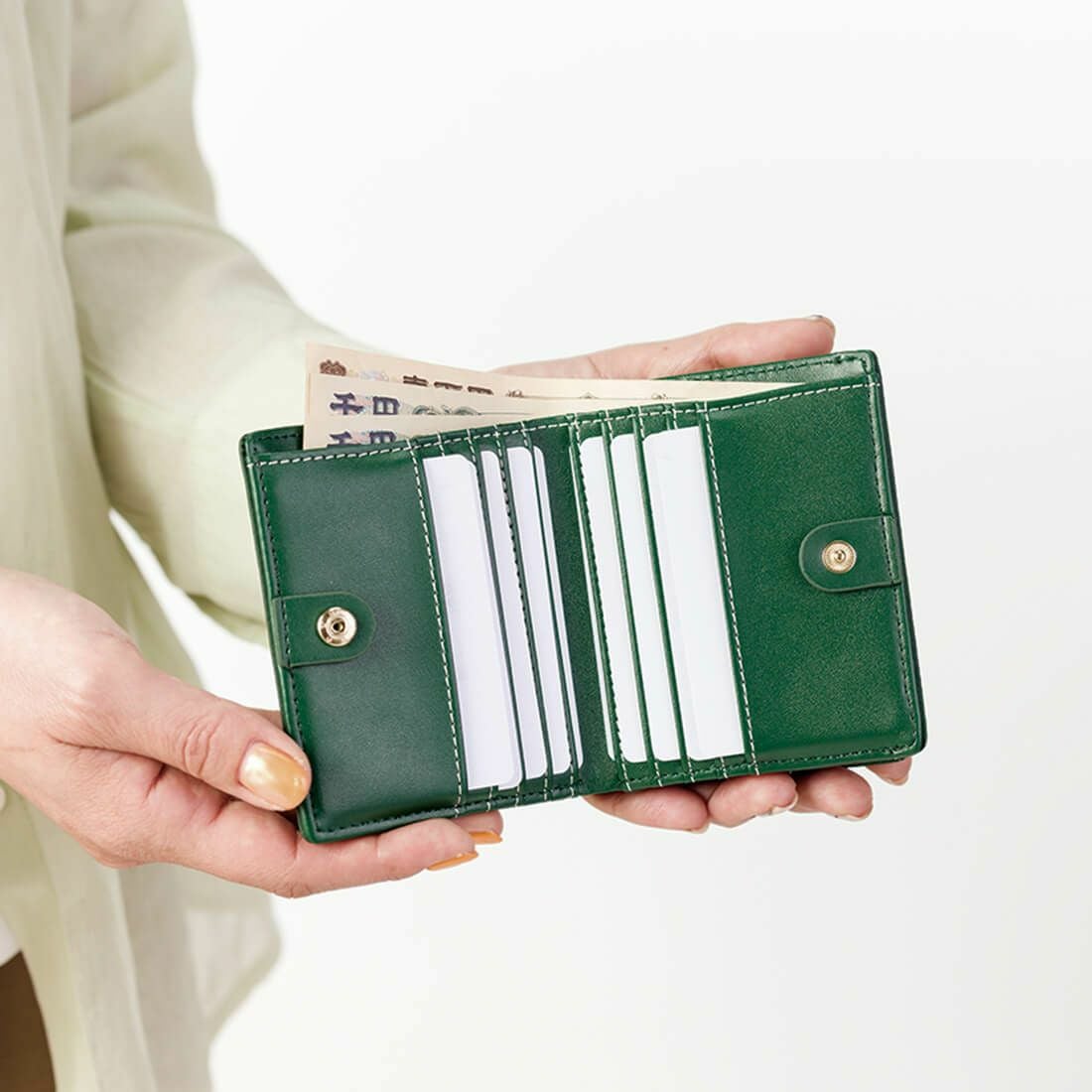 【アウトレット】シュリンクレザーミニウォレット