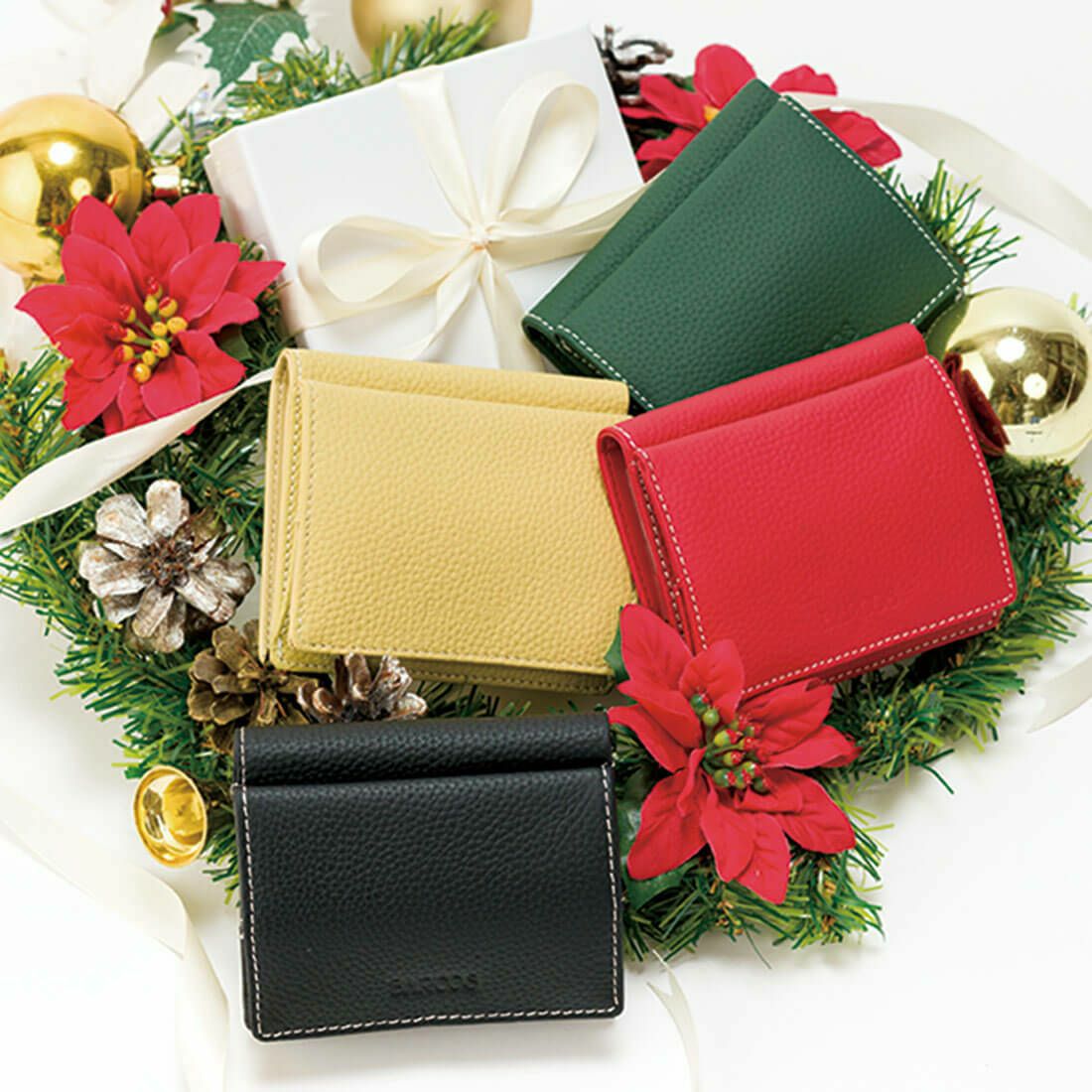 【アウトレット】シュリンクレザーミニウォレット