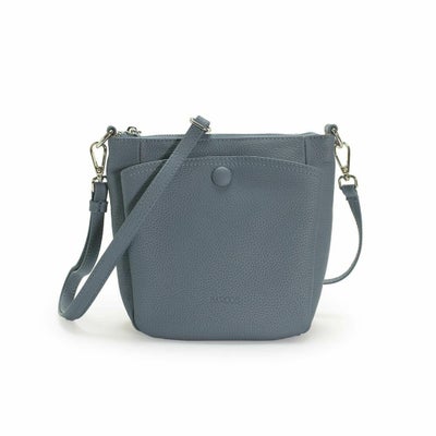 【アウトレット】スクエア型シュリンクレザーショルダーバッグ