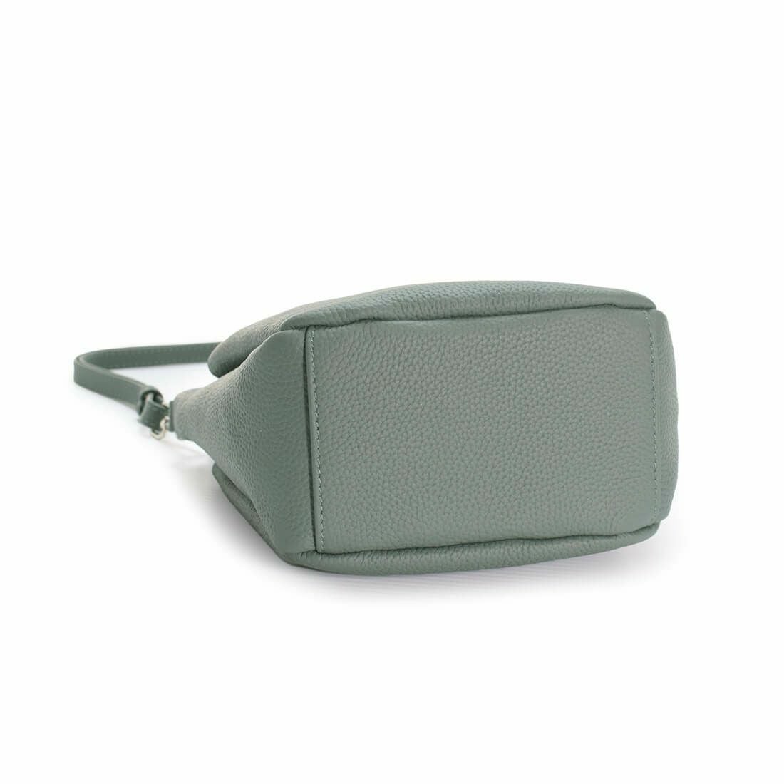 【アウトレット】スクエア型シュリンクレザーショルダーバッグ