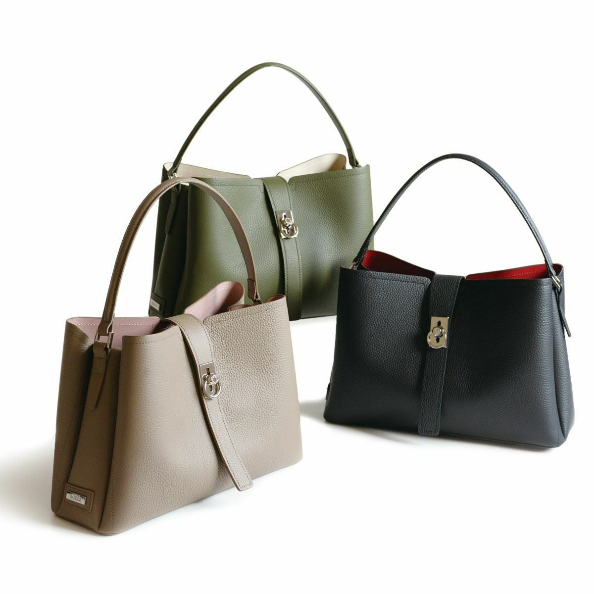 【アウトレット】シュリンクレザー2wayショルダーバッグ セリーナ