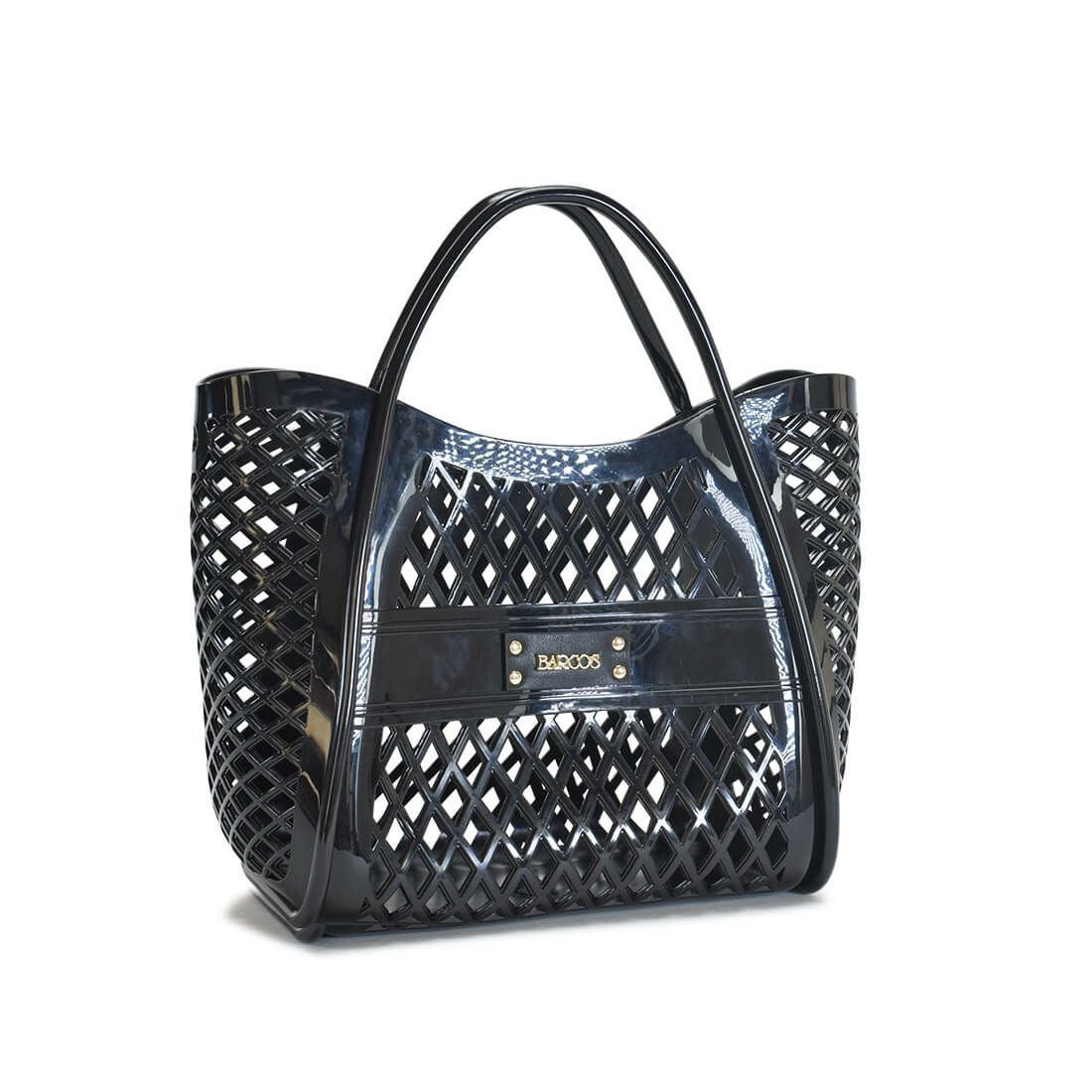 編み込みコンパクトハンドバッグ