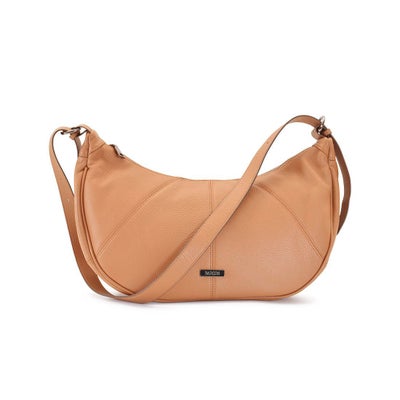 舟形ソフトレザーショルダーバッグ