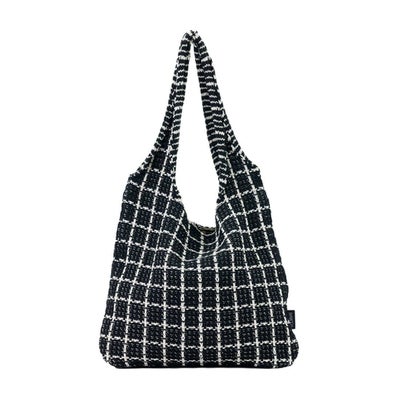 スクエア柄軽量トートバッグ