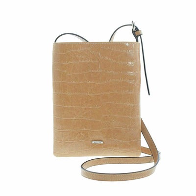 【アウトレット】クロコダイル型押しシャイニングレザーポシェット