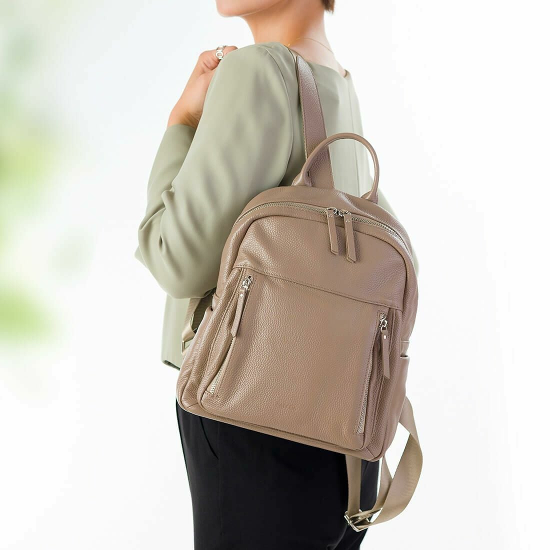 【アウトレット】シュリンクレザー リュックサック