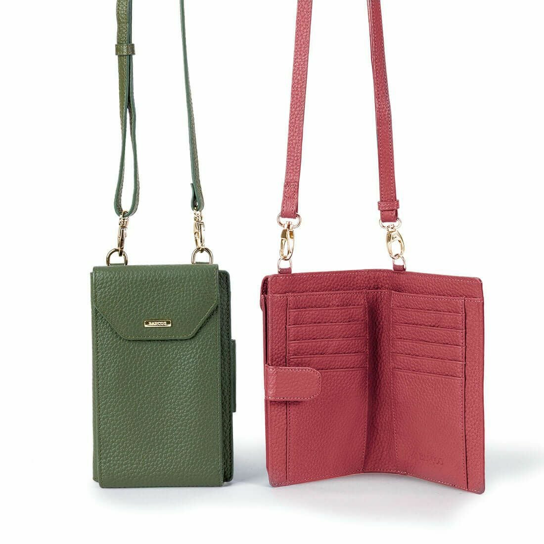 【アウトレット】シュリンクレザースマホポシェット＜マーシ＞