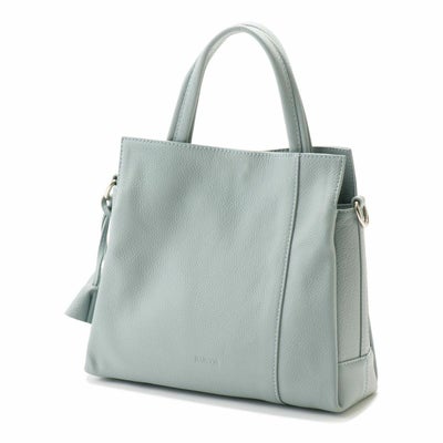 【アウトレット】チャーム付き2wayレザーハンドバッグ＜ルル＞