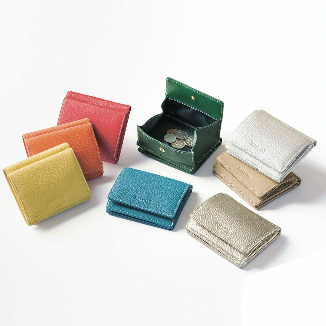 【アウトレット】シュリンクレザーミニウォレット