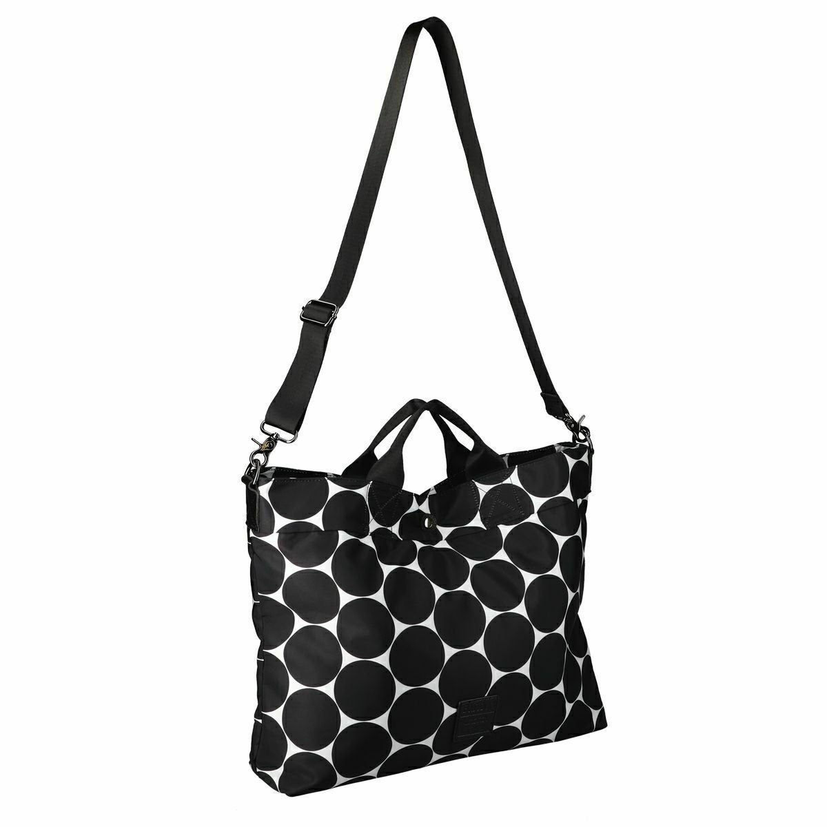 【アウトレット】柄入りA4ポリエステル2wayハンドバッグ