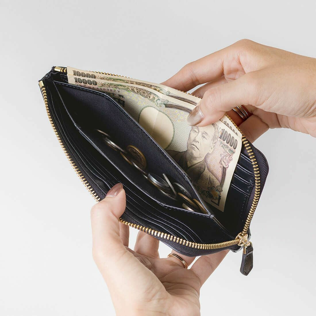 【アウトレット】GLウォレット L字型長財布＜ローラ＞