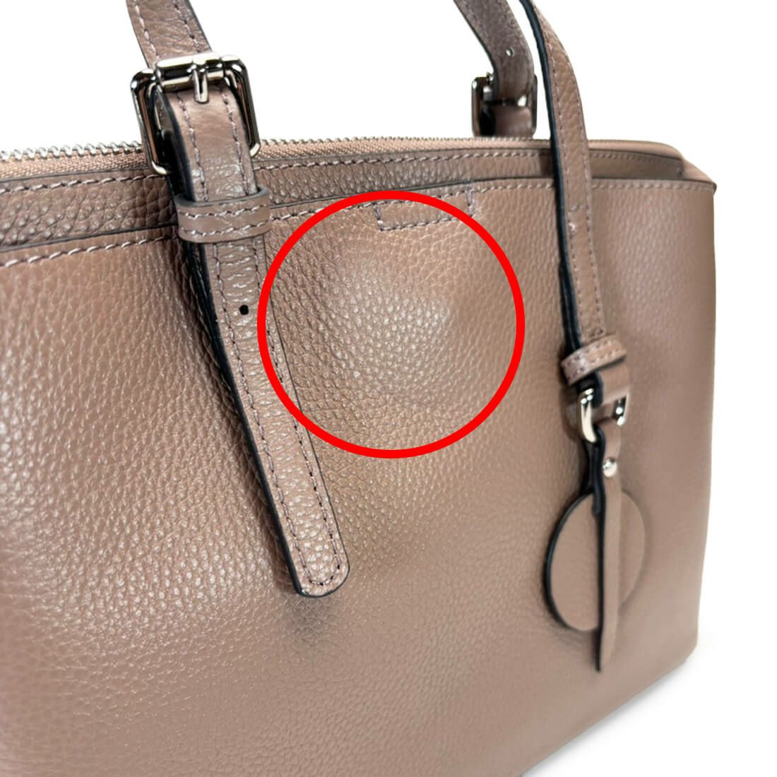 【アウトレット】シュリンク レザー ハンドバッグ