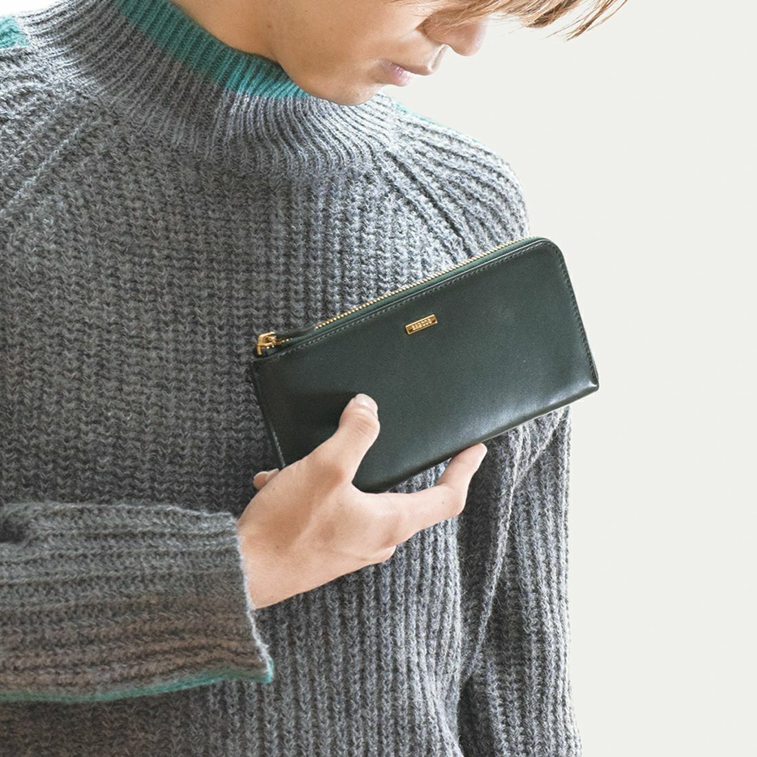 【アウトレット】GLウォレット ゴートレザーL字型財布＜リオ＞