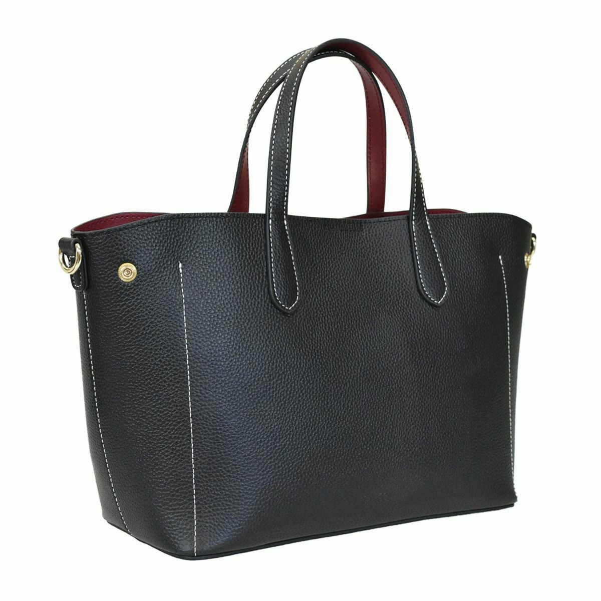 【アウトレット】シュリンクレザー バイカラーハンドバッグ