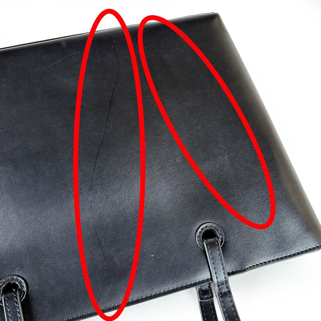 【アウトレット】スムースレザートートバッグ