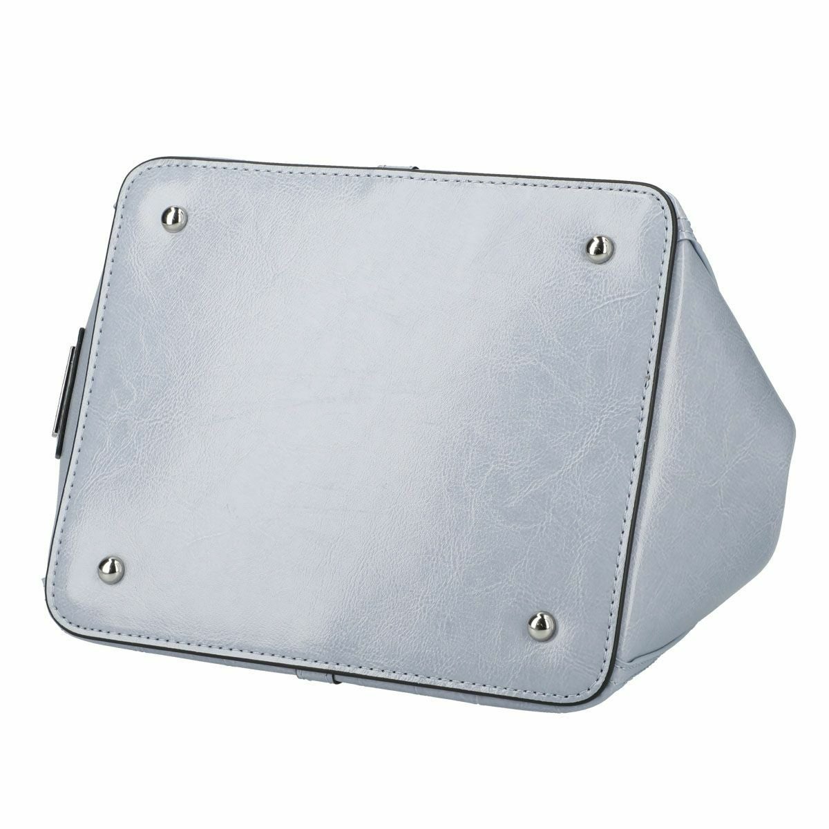 【アウトレット】クロコダイル型押シャイニングレザーハンドバッグ