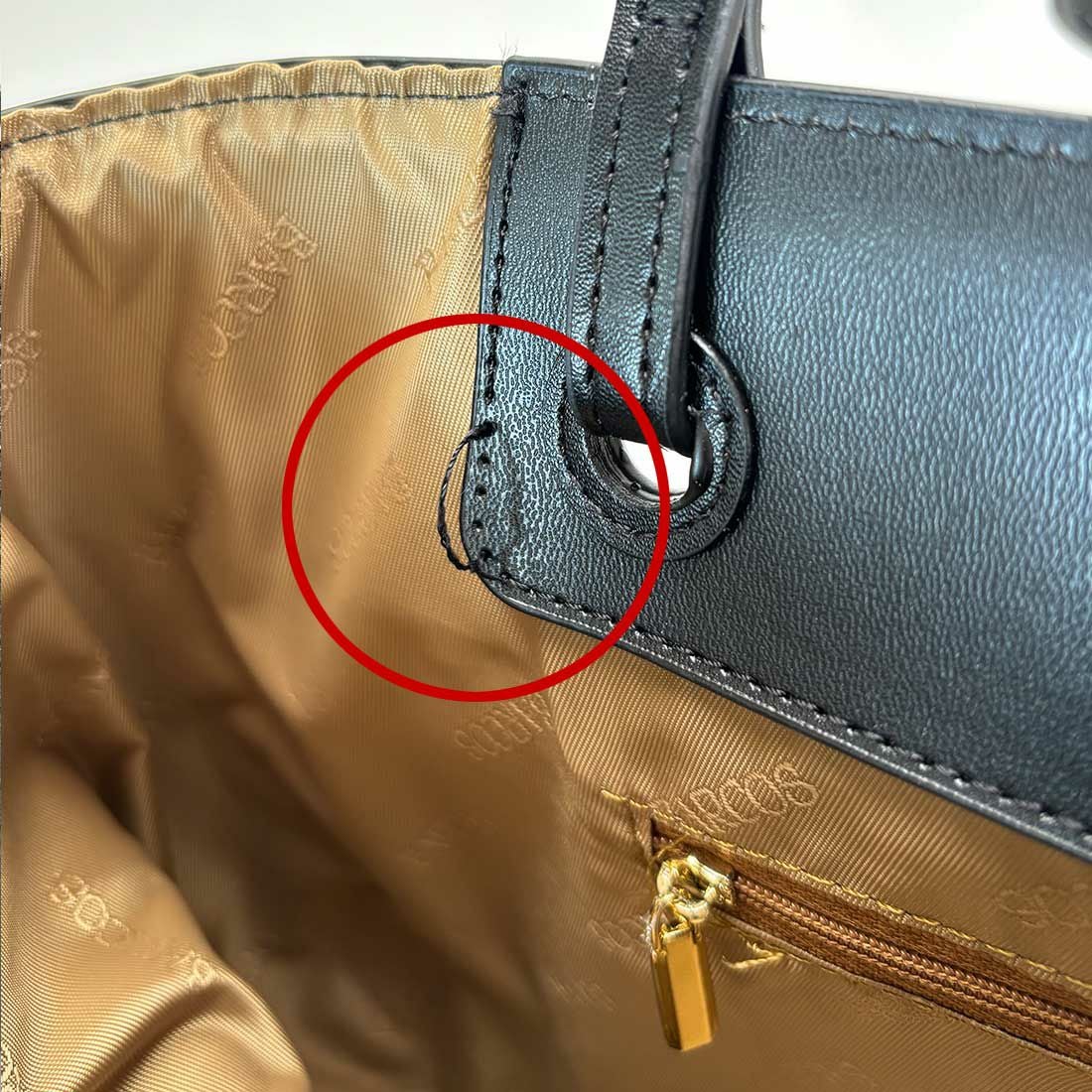 【アウトレット】スムースレザートートバッグ