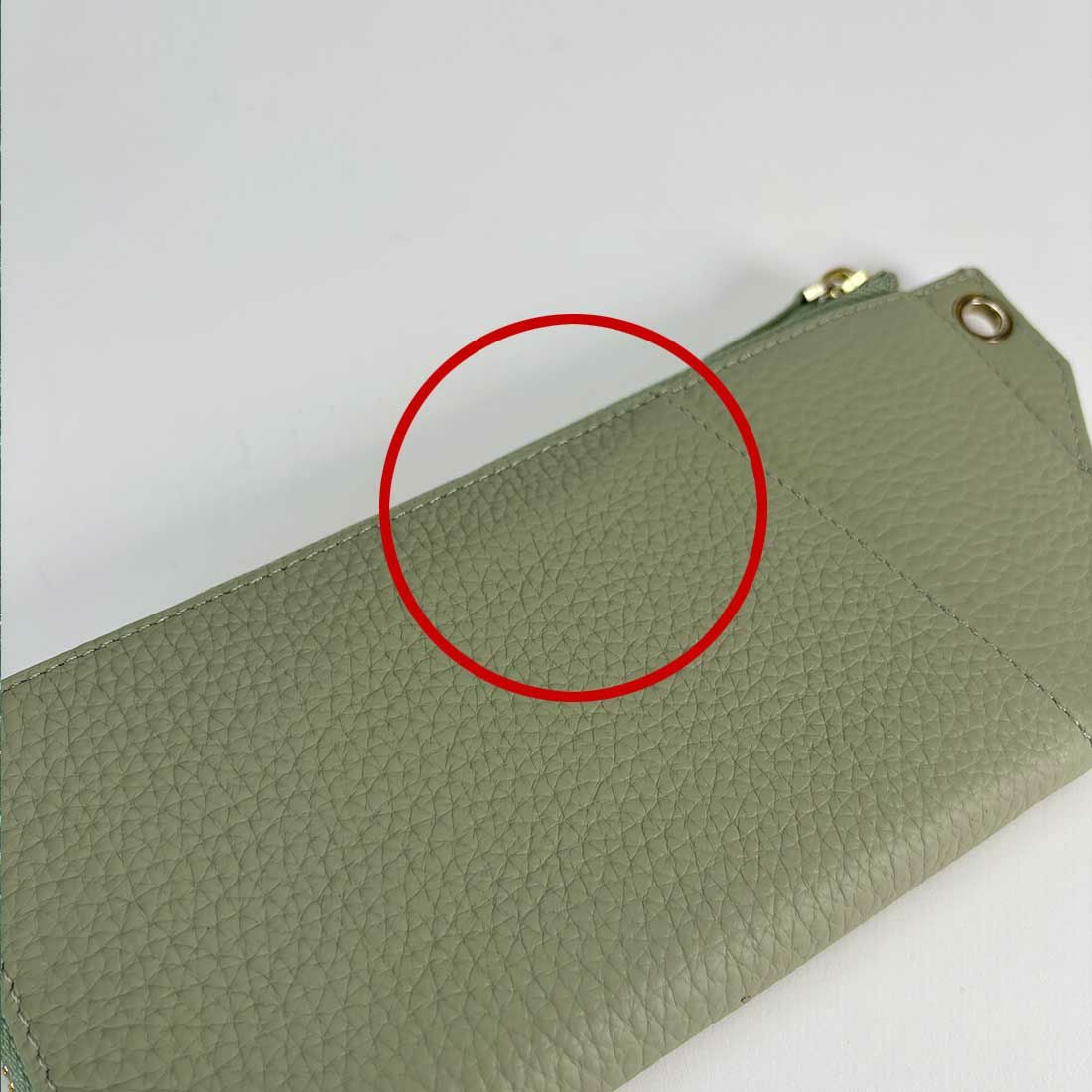 【アウトレット】シュリンクレザーL字型長財布