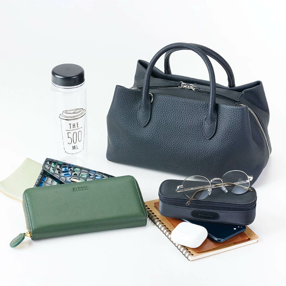 【セット商品】3層ハンドバッグ＜グラッツェ＞＆コンパクト長財布＜メルシー＞