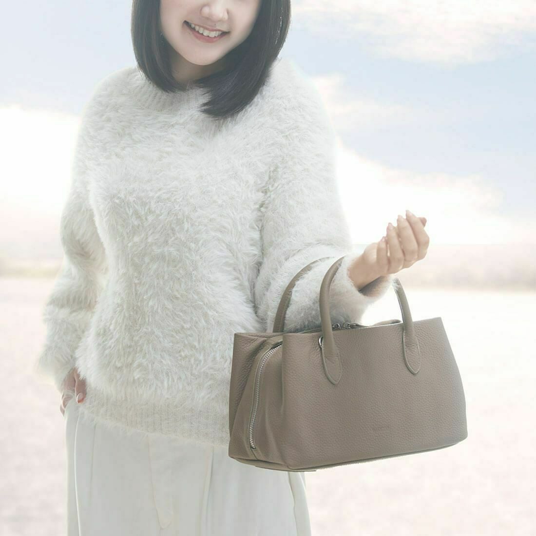 【セット商品】3層ハンドバッグ＜グラッツェ＞＆コンパクト長財布＜メルシー＞