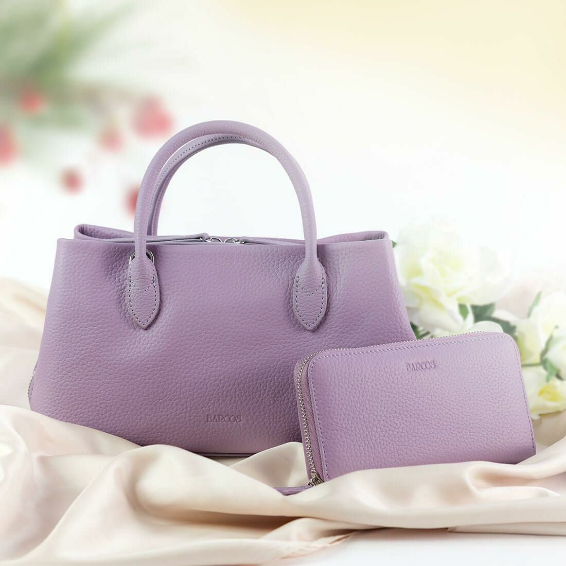 【セット商品】3層ハンドバッグ＜グラッツェ＞＆コンパクト長財布＜メルシー＞