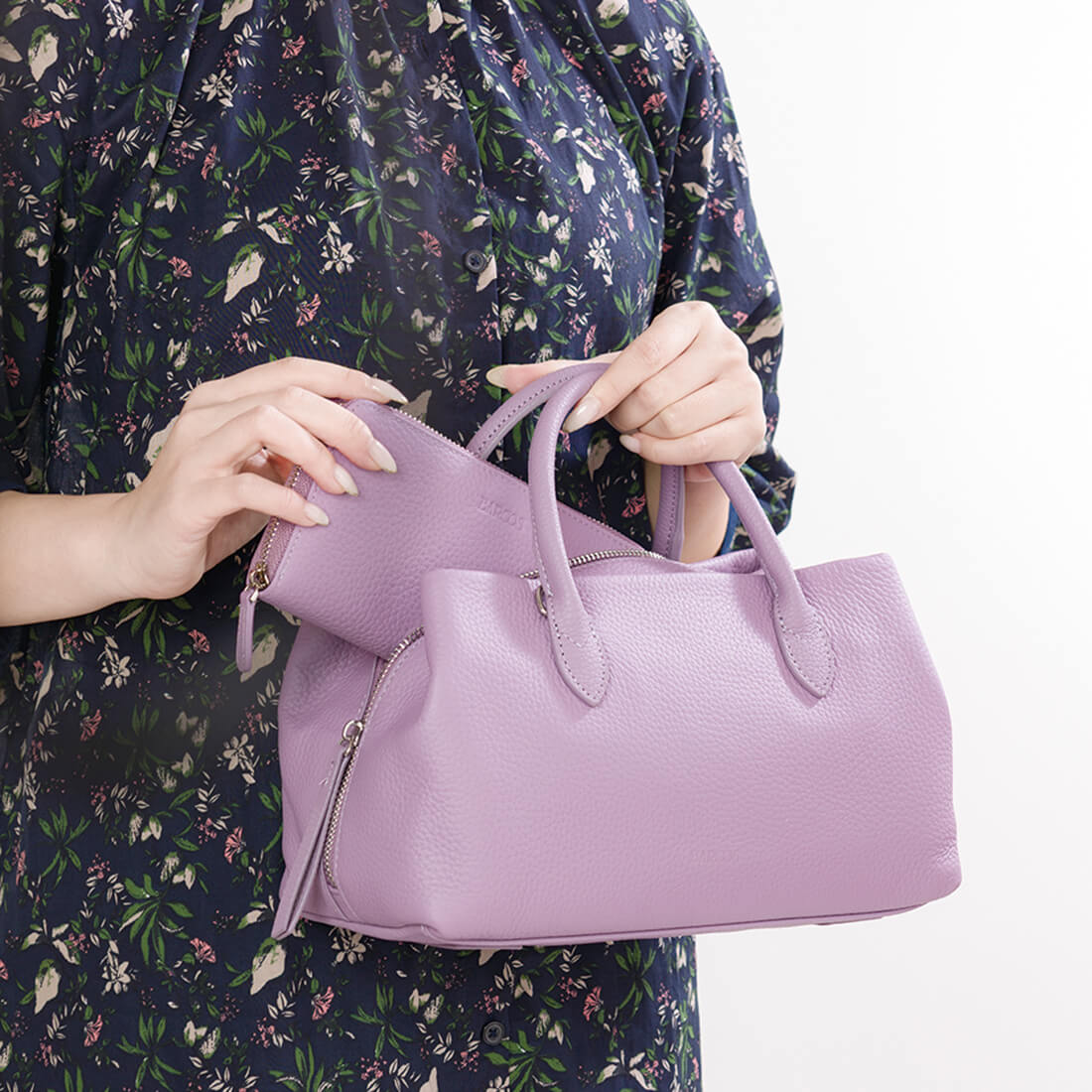 【セット商品】3層ハンドバッグ＜グラッツェ＞＆コンパクト長財布＜メルシー＞