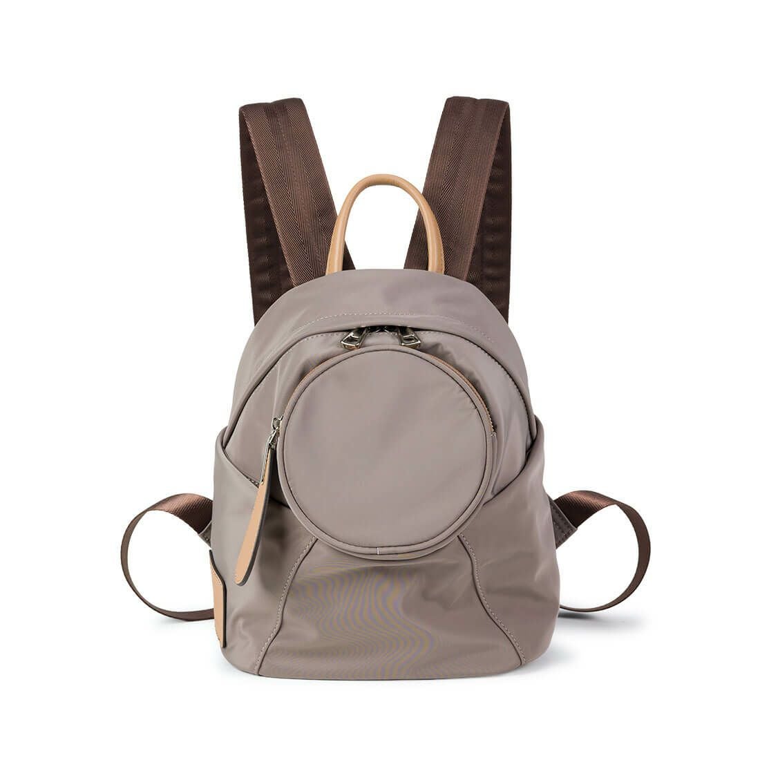 丸ファスナーポケットリュック