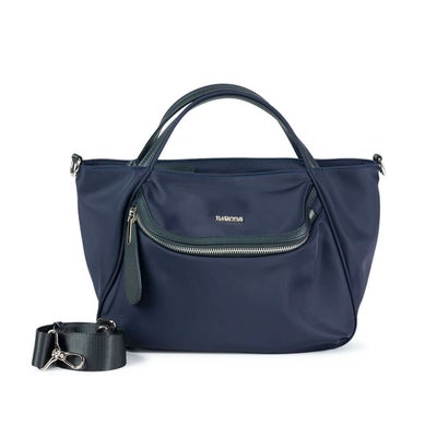 ポケットデザインナイロン2wayハンドバッグ