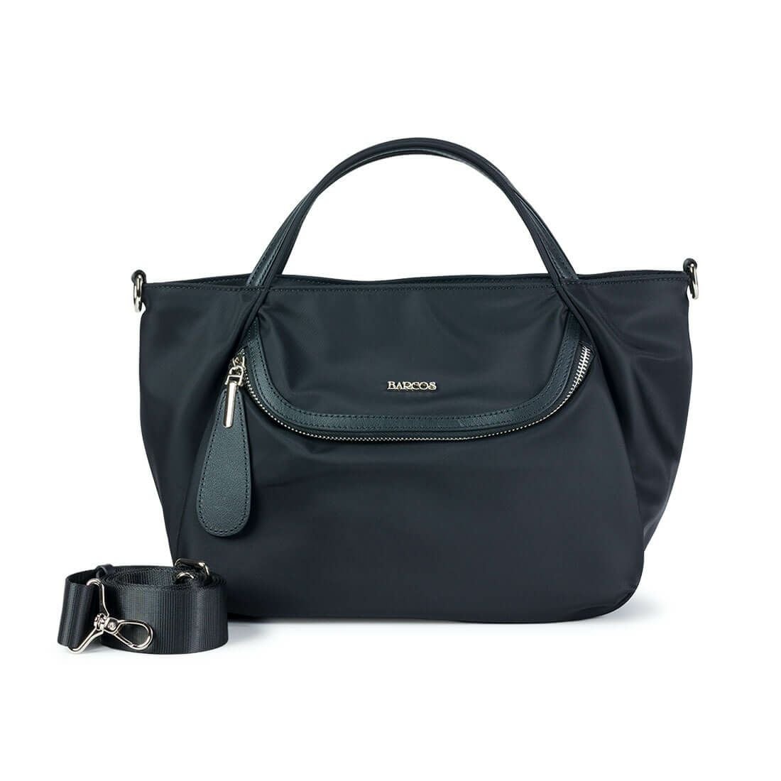 ポケットデザインナイロン2wayハンドバッグ