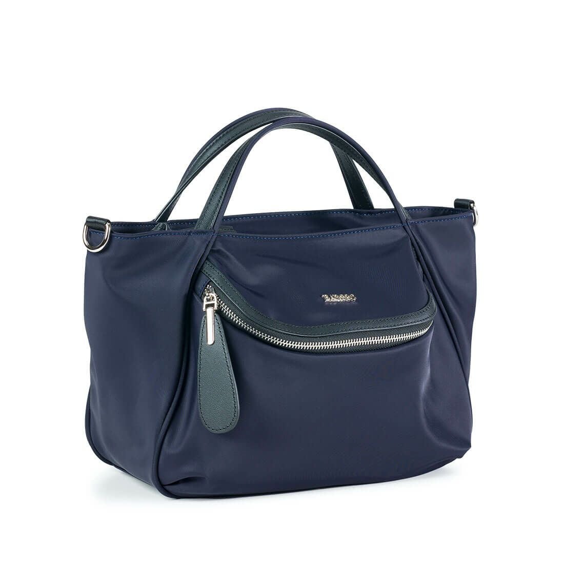 ポケットデザインナイロン2wayハンドバッグ