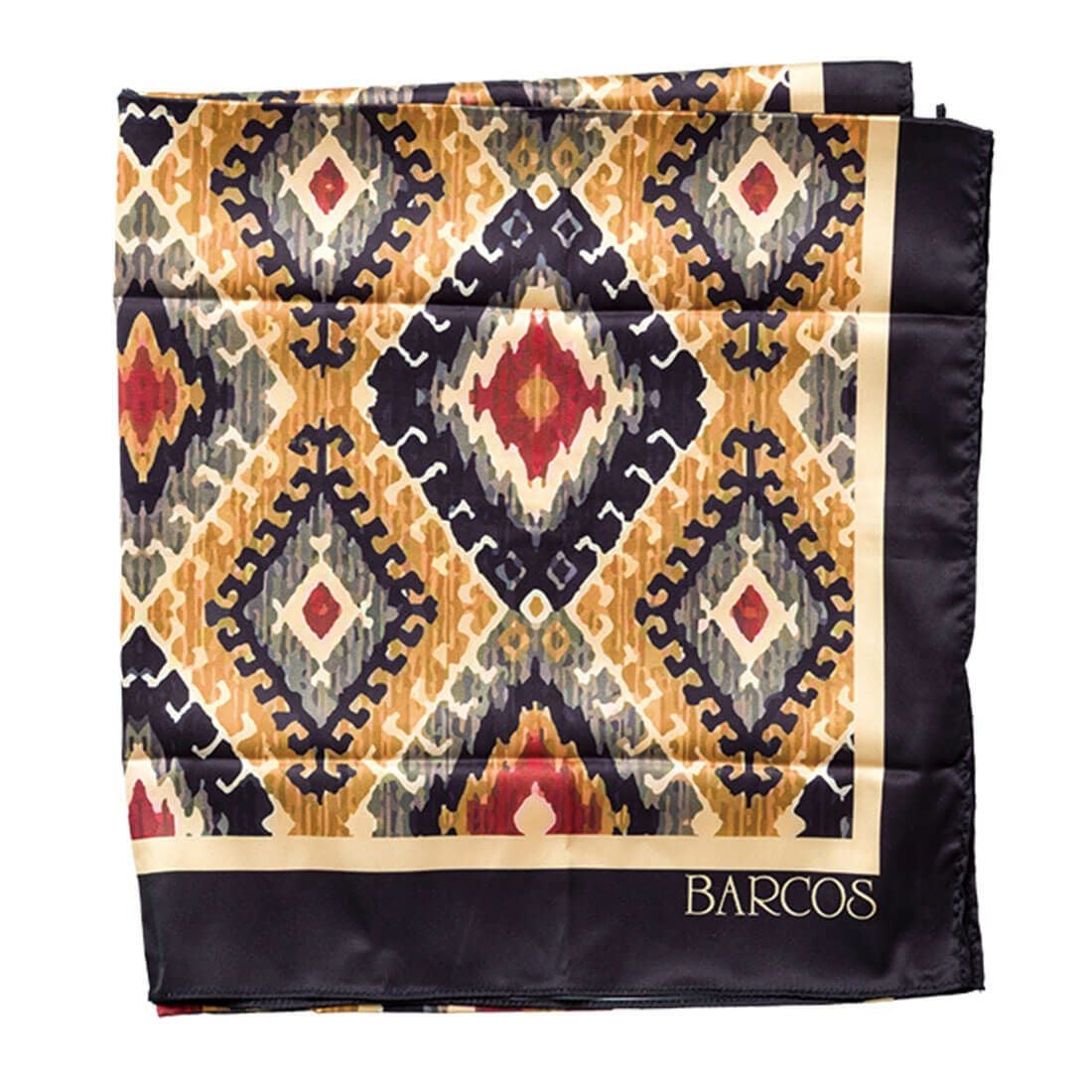 がま口財布＆スカーフ付きがま口バッグ（幾何学模様）