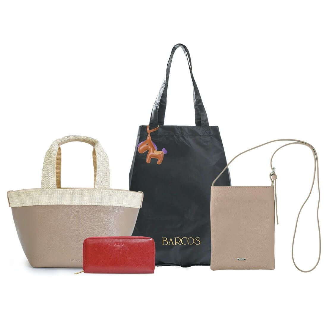 ラメテープデザインハンドバッグ福袋＜豪華5点セット＞