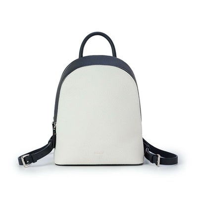 バイカラーレザーリュック