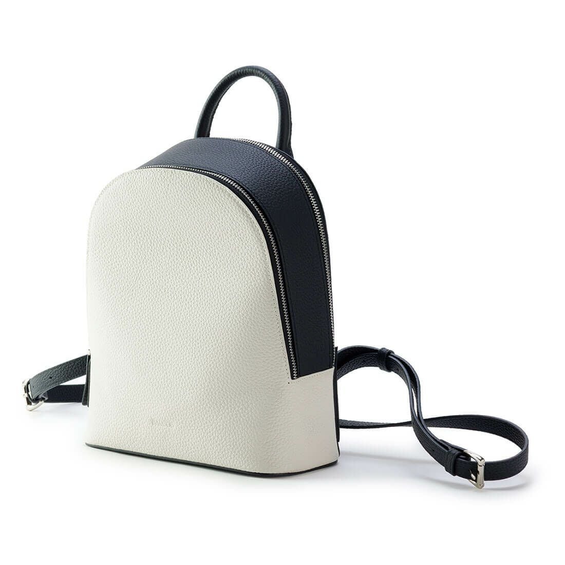 バイカラーレザーリュック