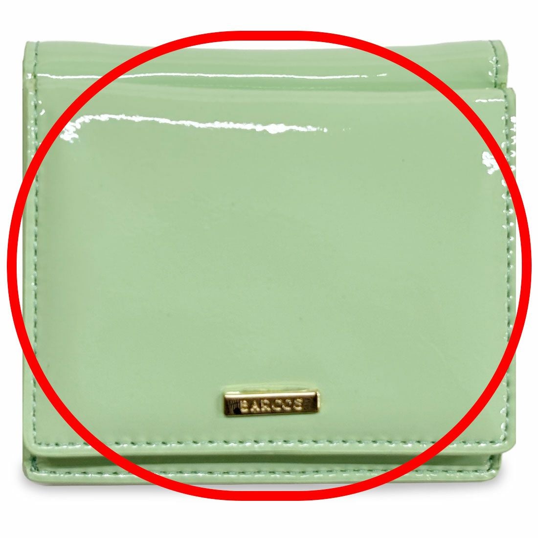 【アウトレット】パテントレザー折財布