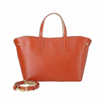 【アウトレット】シュリンクレザー バイカラーハンドバッグ