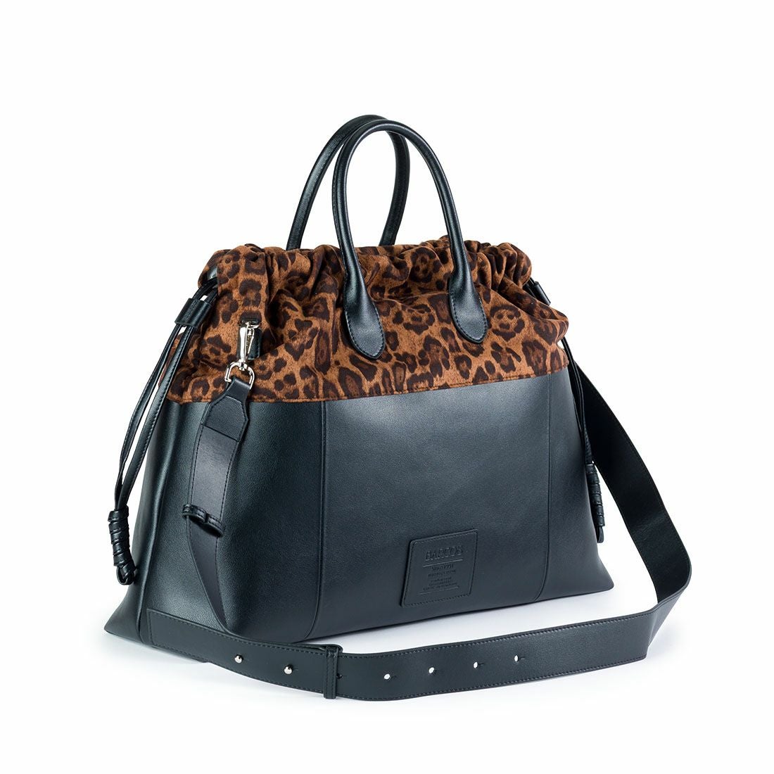 レオパード柄レザービッグトートバッグ