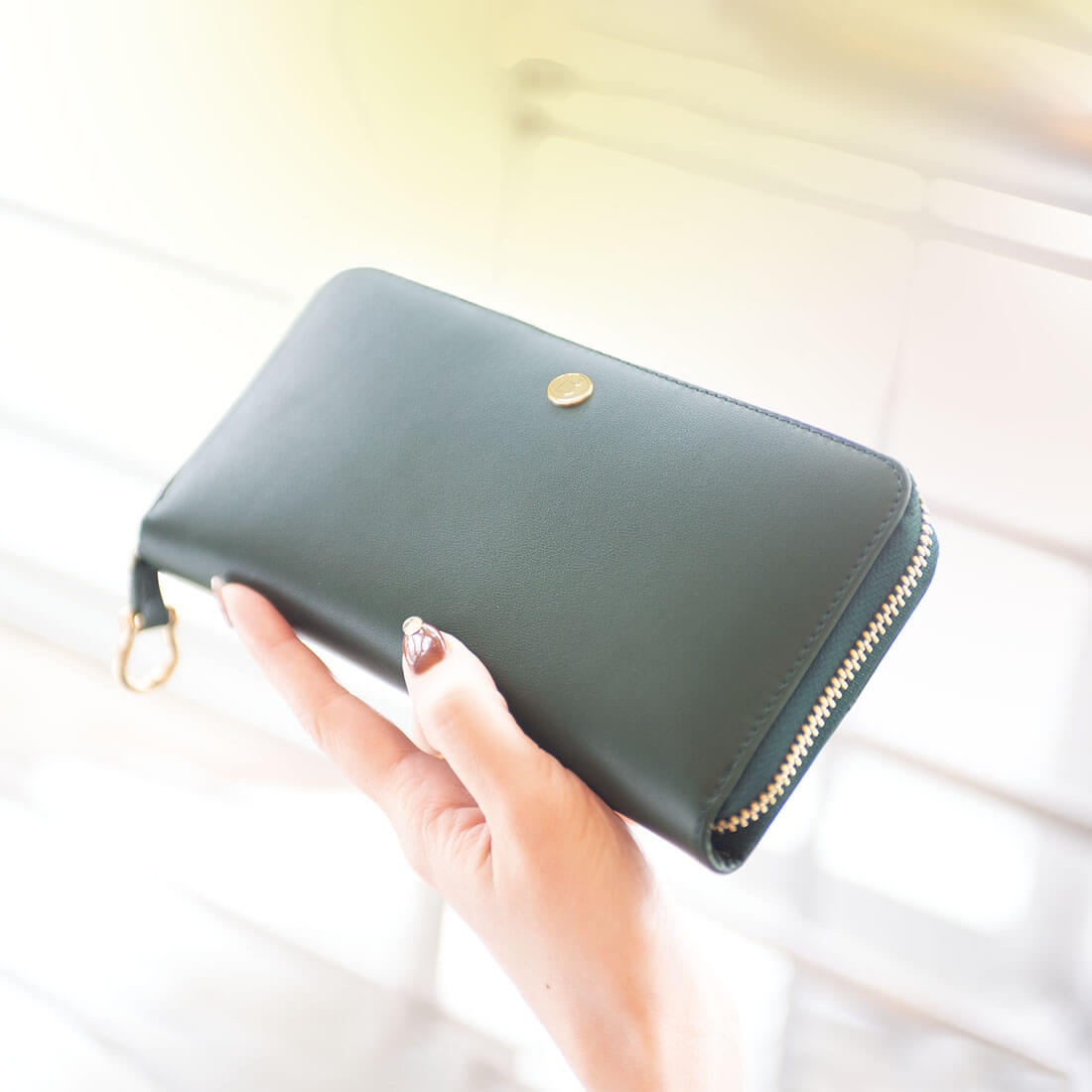 GLウォレット ホースレザーコンパクト長財布＜カバロベルデ＞