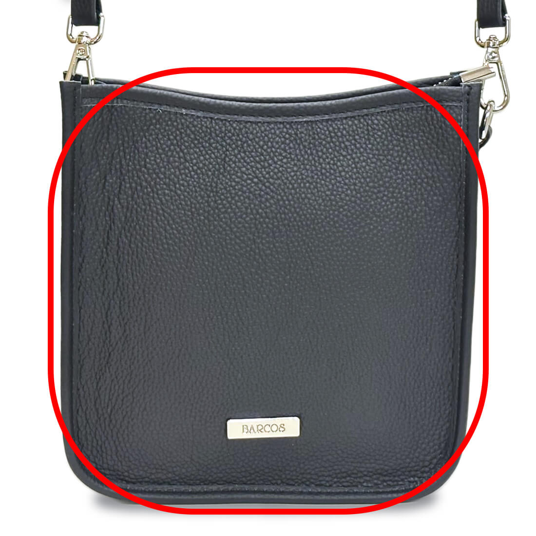 【アウトレット】ラウンド型シュリンクレザーポシェット