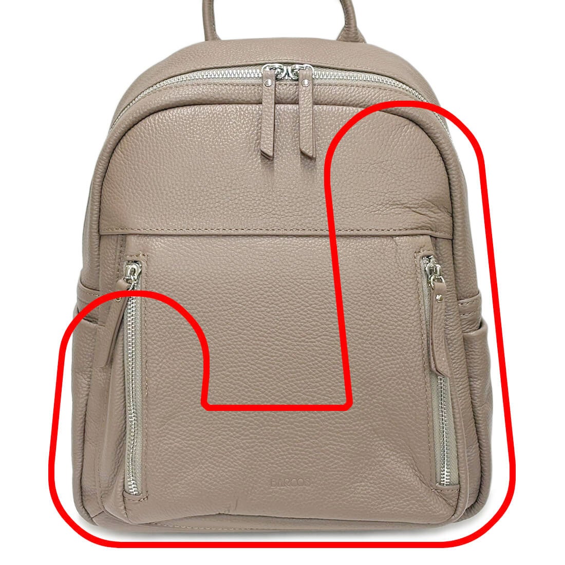 【アウトレット】シュリンクレザーリュックサック