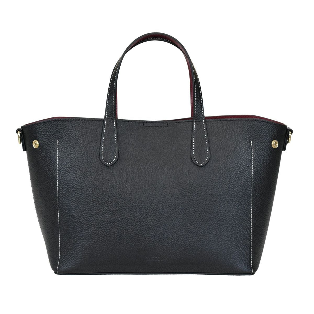 【アウトレット】シュリンクレザーバイカラーハンドバッグ