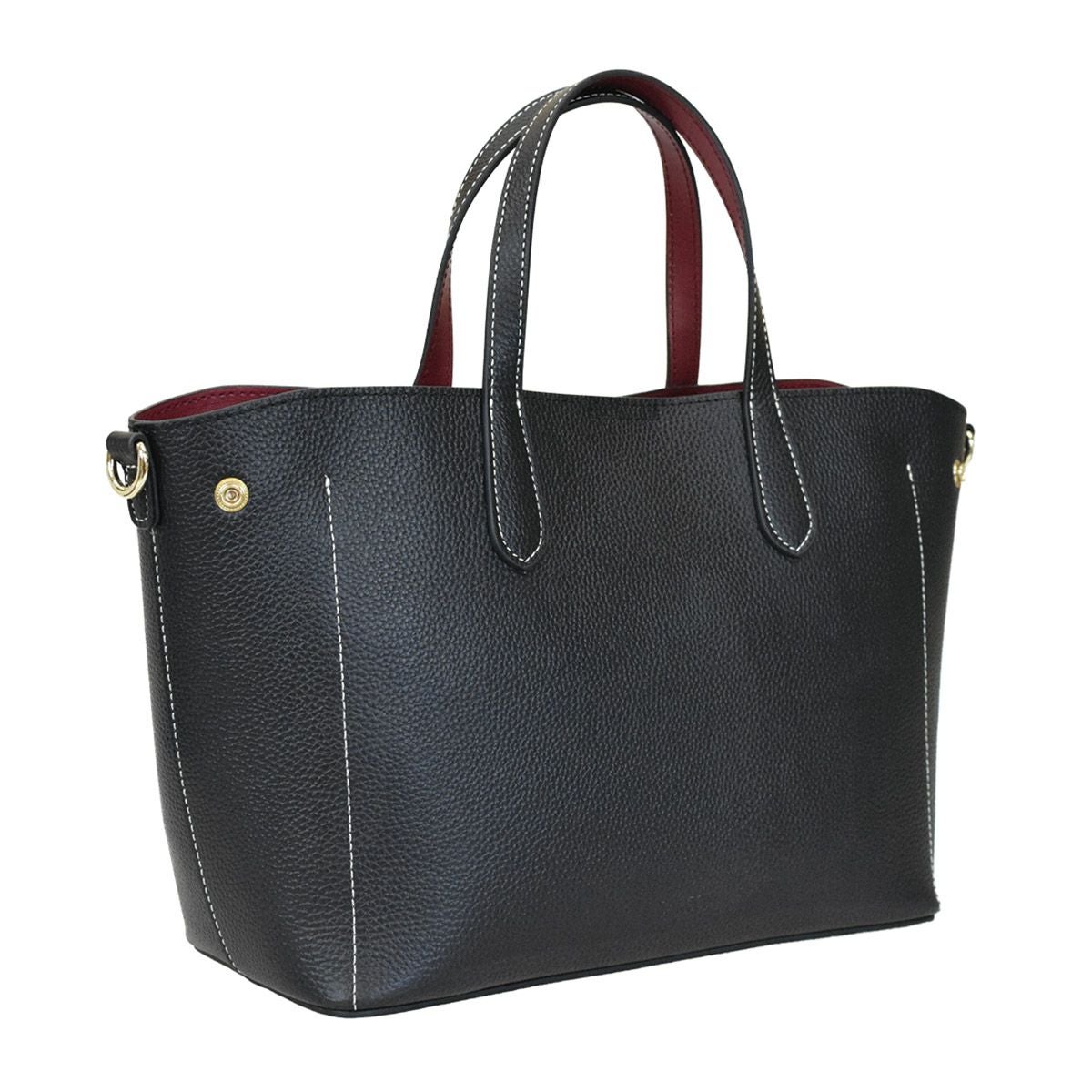 【アウトレット】シュリンクレザーバイカラーハンドバッグ