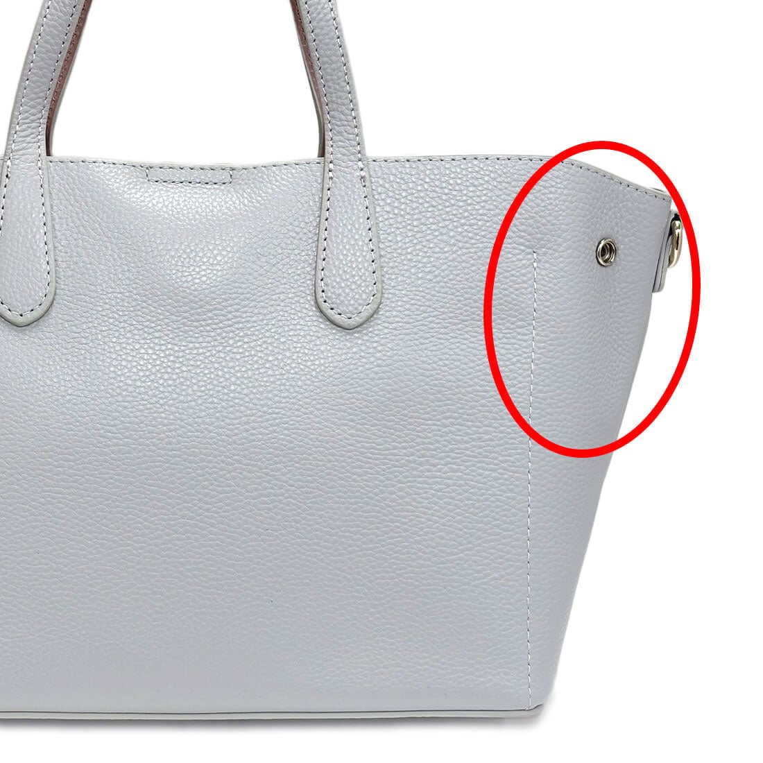 【アウトレット】シュリンクレザーバイカラーハンドバッグ