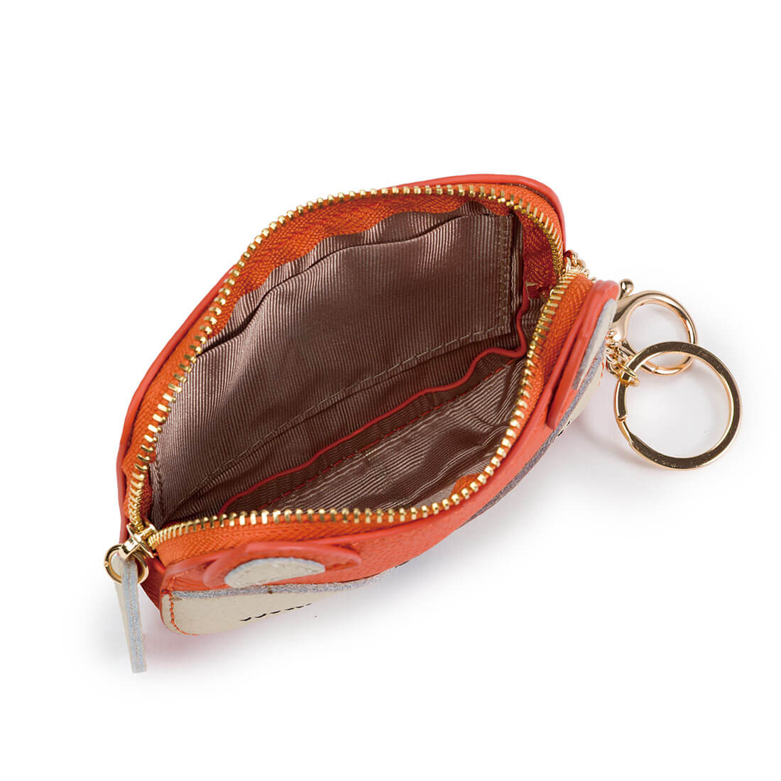 キーリング付きキツネモチーフポーチ