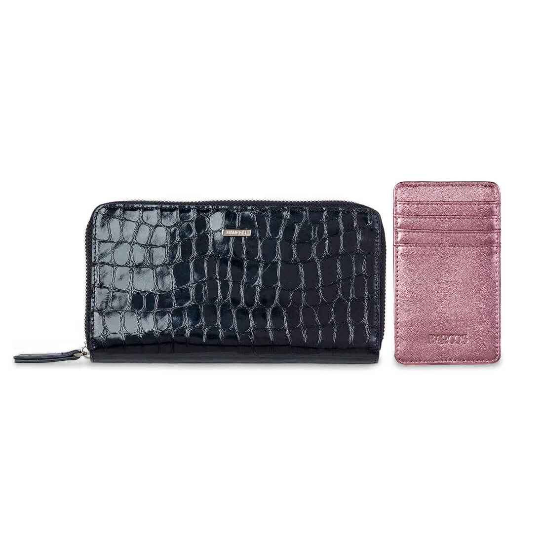 シャイニングクロコ型押しレザー六星占術開運ウォレット