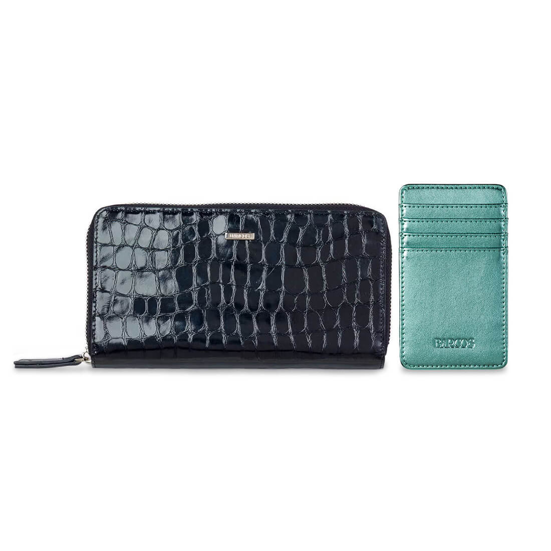 シャイニングクロコ型押しレザー六星占術開運ウォレット