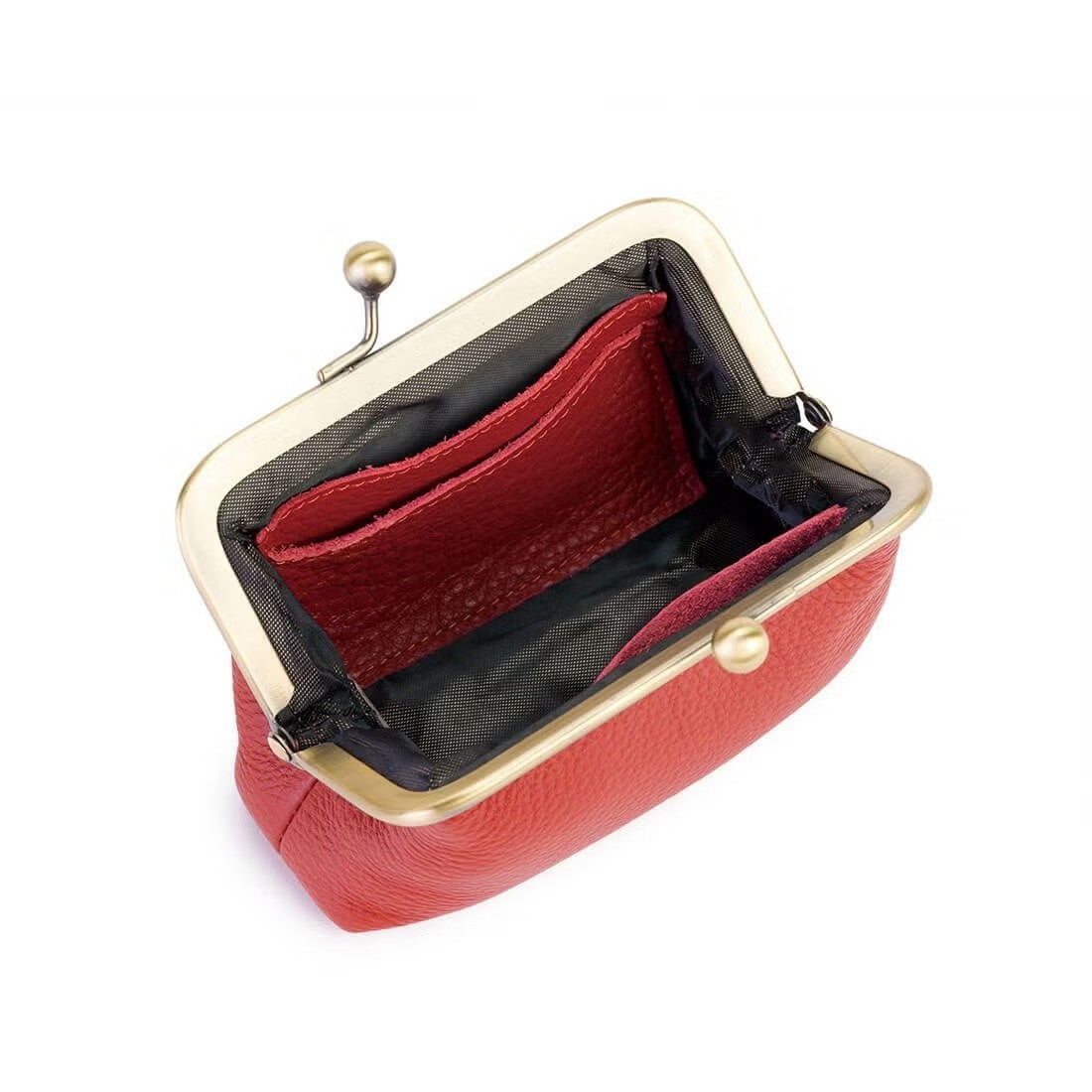 【アウトレット】シュリンクレザーがま口ウォレット